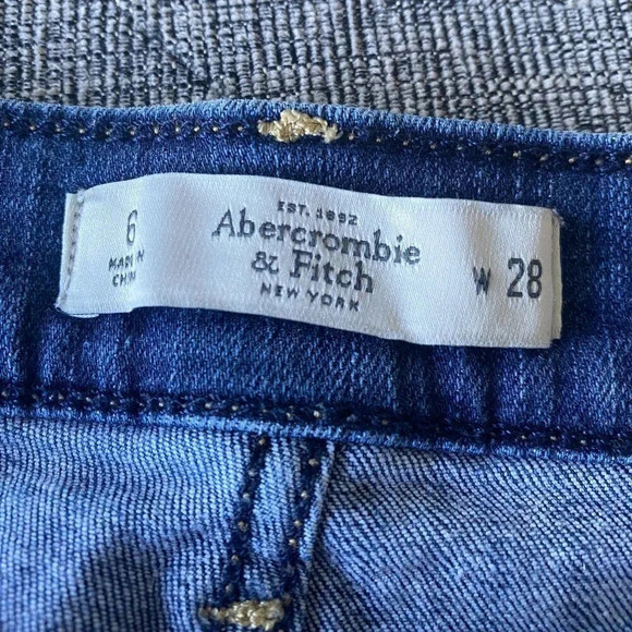 Abercrombie & Fitch Blue Jean Shorts - Picture 3 of 4